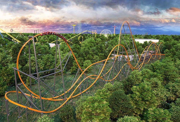 Jersey Devil Coaster at Six Flags Great Adventure.