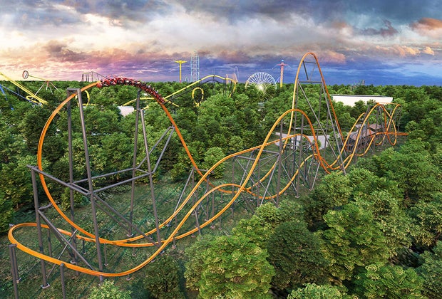 Jersey Devil Coaster at Six Flags Great Adventure.