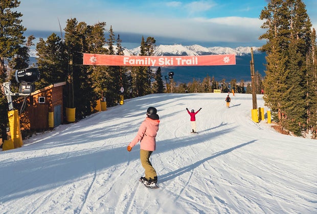 The Family Ski Trail in Keystone is perfect for beginners.
