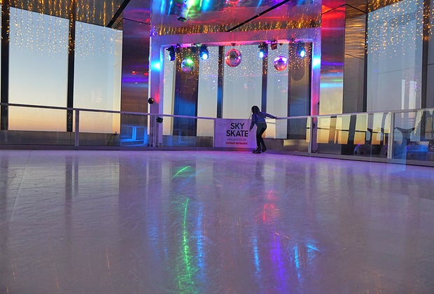Sky Skate New Ice Skating Rink at Edge New York