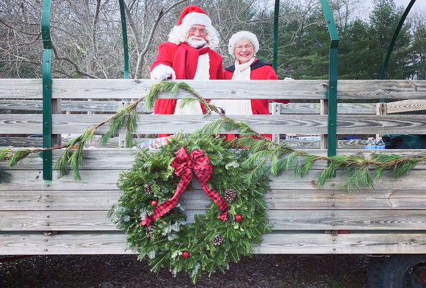 Image of Santa and Mrs. Claus - Christmas Tree Farms Near Boston