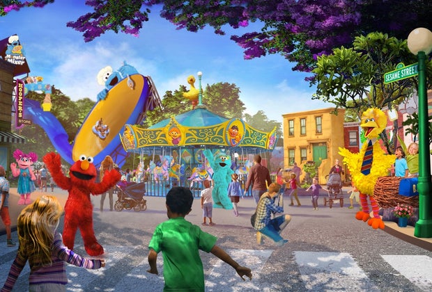 Artist Rendering of a Sesame Place San Deigo Neighborhood