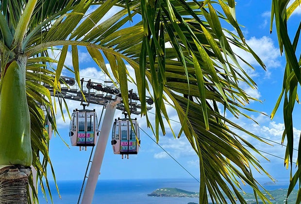 St. Thomas with Kids: Skyride to Paradise Point