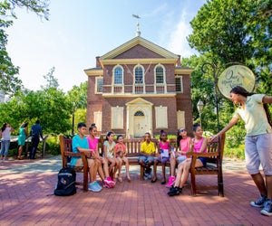 Photo of Storytelling Benches courtesy of J. Fusco for Visit Philadelphia
