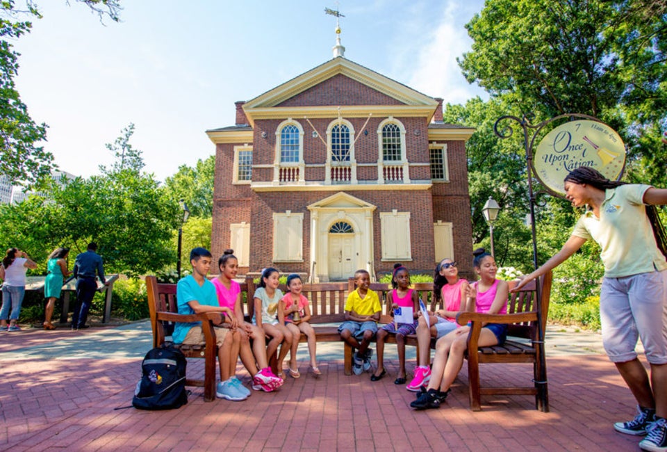 15 Places in Philly That Are Free for Kids Under 12 Photo of Storytelling Benches courtesy of J. Fusco for Visit Philadelphia