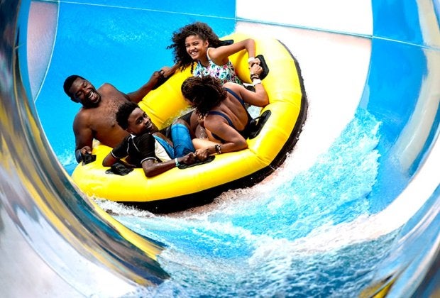 The River Canyon Run at Great Wolf Lodge is a raft slide the whole family can enjoy! 