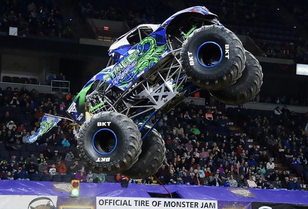 Monster Jam rolls into the UBS Arena in early February. Photo by Dave DeAngelis