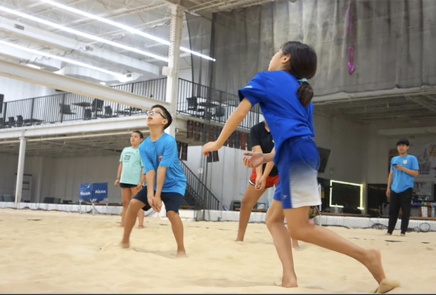 QBK Sports Beach Volleyball Camp is located in the heart of Long Island City, Queens. Photo courtesy QBK Sports