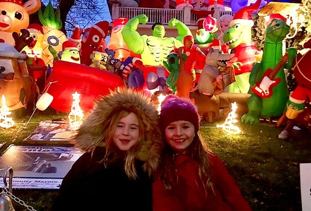 The Dyker Heights Christmas lights attract throngs of visitors to the Brooklyn neighborhood each holiday season. Photo by Rosalind Muggeridge