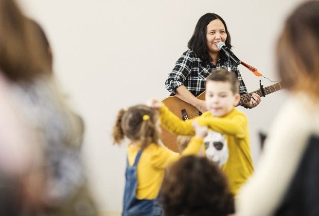 Little Miss Ann is performing live music for this Valentine's dance party. Photo courtesy of the Peggy Notebaert Nature Museum