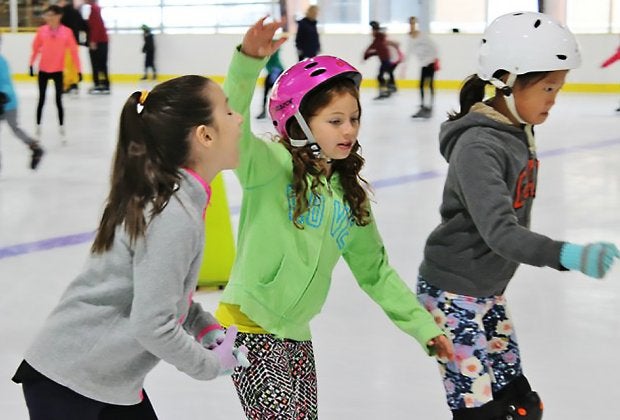 The Andrew Stergiopoulos Ice Rink in Great Neck offers learn-to-skate programs and plenty more. 