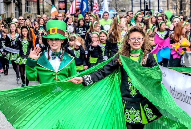 Celebrate Irish culture at Atlanta's St. Patrick's Day Parade. Photo courtesy of Atlanta Irish Dance