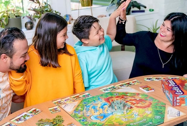 Cooperative games like Castle Panic are perfect for family game night.