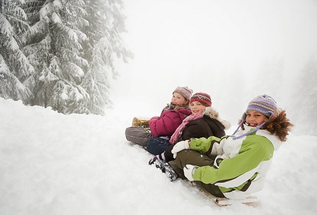 Sledding and smiles go hand in hand on these Long Island sledding hills.