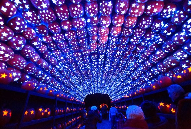 The Great Jack-o-Lantern Blaze is a bucket list item for area families. Photo courtesy of Historic Hudson Valley