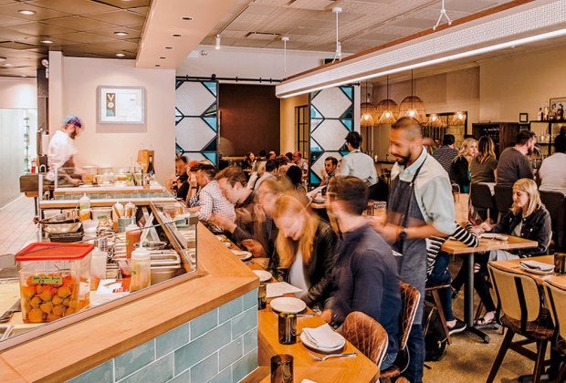 Galit has a laidback interior and highchairs available. Photo courtesy of the Kinship Company.