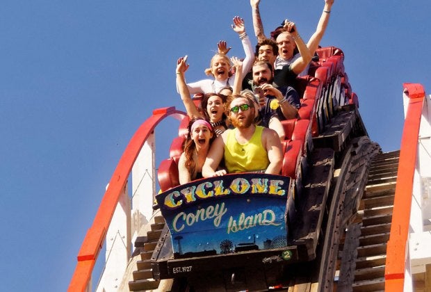 Miss the thrills? Enjoy Luna Park in Coney Island’s classic coasters from the comfort of home. Photo courtesy of  Luna Park