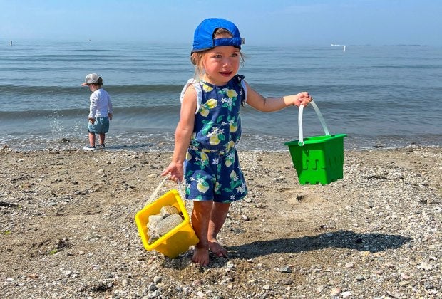 Dig up some summer fun for the kids at these Connecticut State Parks with beaches! Photo by author Kelly Patino