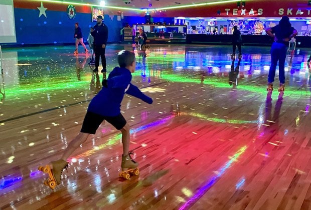 You can count on Texas Skatium for a fabulous indoor birthday party! Photo by Gabby Cullen