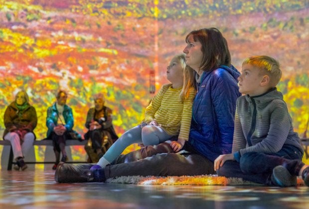 Christmas vacation is the perfect time to catch Monet: The Immersive Experience before it leaves town in January! Photo courtesy of the experience