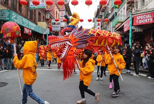 Celebrate Lunar New Year at one of the largest celebrations outside of Asia.Photo courtesy of  the San Francisco Chinese New Year Festival & Parade