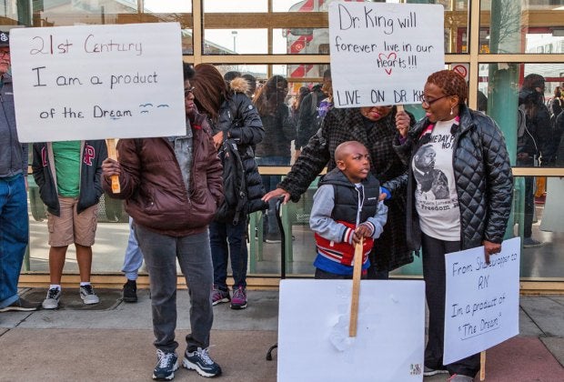 Take the free NorCalMLK Celebration Train to SF for the MLK Day March. Photo by Pax Ahimsa Gethen, via Flickr. (CC BY-NC-ND 2.0)