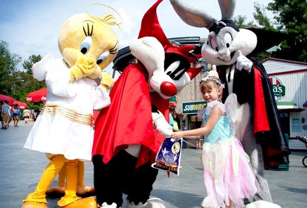 Enjoy kid-friendly thrills during the day at Six Flags Great Adventure's Fright Fest. Photo courtesy of Six Flags