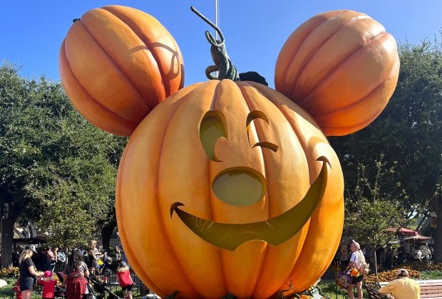 The Mickey Pumpkin at Disneyland. Photo courtesy of the author