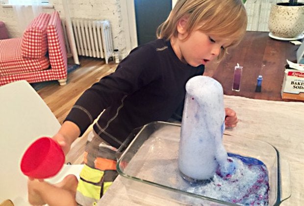 Get ready for some glittery fun with this simple volcano recipe. 