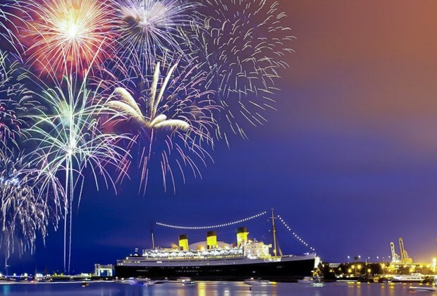 The best view is from a boat, of course! Photo courtesy of Harbor Breeze Cruises in Long Beach