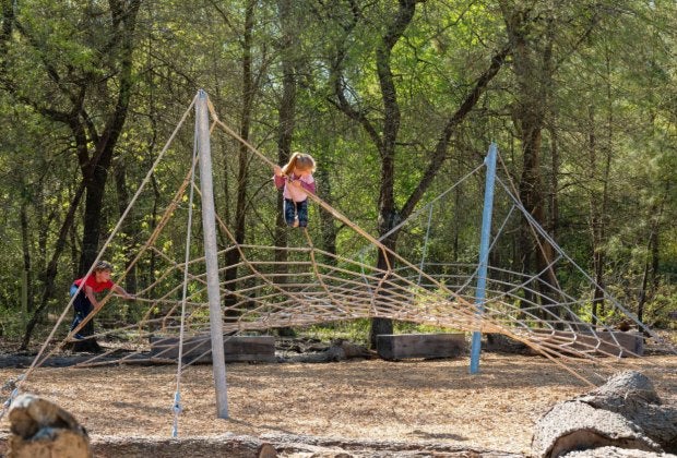 Let the kids get some energy out before sitting down for Thanksgiving dinner. Photo courtesy of the Houston Arboretum