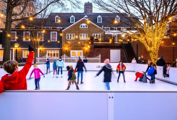 Palmer Square is centerstage for a Christmas Eve Sing-A-Long. Photo courtesy of Palmer Square