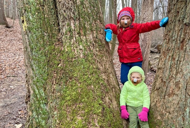 Bundle up the little ones and head outdoors for a hike. Photo by Catherine Wargo Roberts