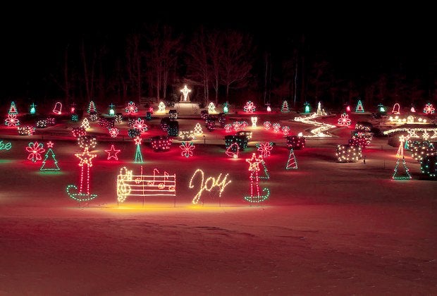 Some 300,000 lights stretch over 10 acres at this long-beloved Attleboro attraction. Photo by Surunas Burdulis/CC BY 2.0
