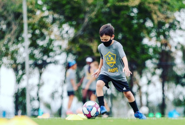 Future all-stars get their start in sports classes. Photo courtesy LA Galaxy