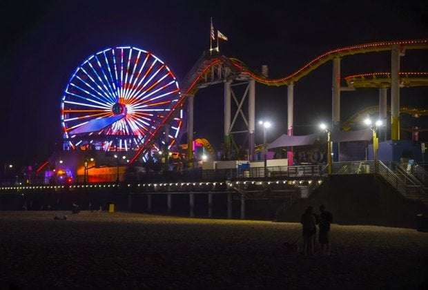 The Pacific Park Ferris Wheel, photo by alexc43, courtesy of the Santa Monica Boardwalk.