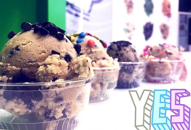 Neither kids nor adults will be able to resists  a healthy scoop of cookie dough.