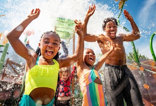 Splish Splash Water Park, New York's largest water park opened for the season and brought with it a brand-new attraction: a water playground named Stingray Bay. Photo courtesy Splish Splash!