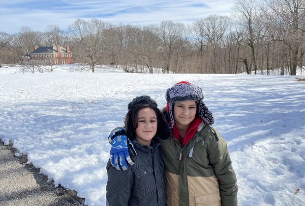 Explore the sprawling grounds of Sagamore Hill, former home of President Theodore Roosevelt, on a beautiful winter day. Photo by the Jaime Sumersille