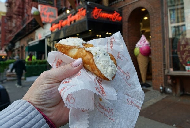 Ferrara Bakery has so many goodies, but no trip to Little Italy, New York, is complete without a cannoli!
