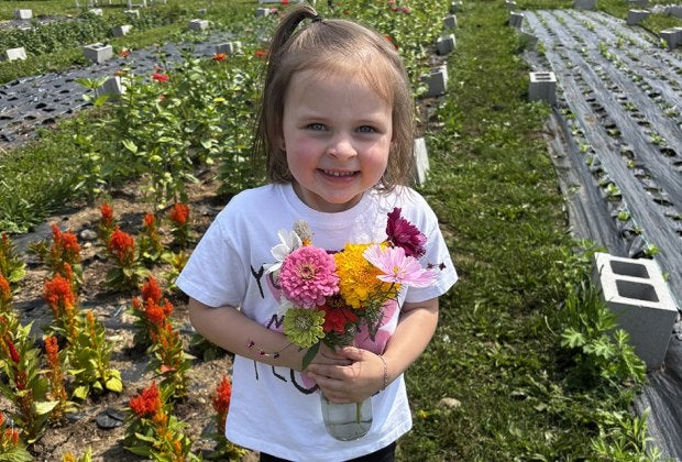 Create your own bouquet from over 100 varieties of blooms at Horton's Flower Farm. Photo courtesy of Horton's 