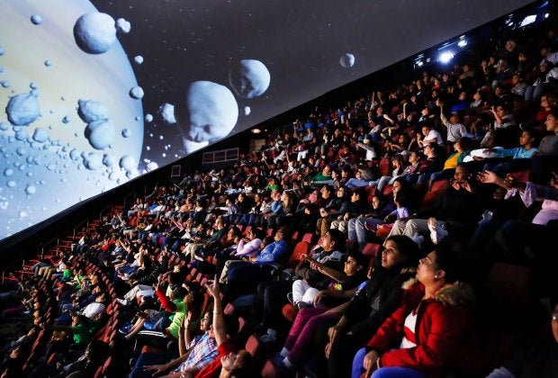The Jennifer Chalsty Planetarium at the Liberty Science Center is the largest in the Western Hemisphere. 