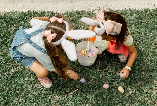 Egg hunts are just part of the Easter fun at Tinez Farms. Photo courtesy of Tinez Farms
