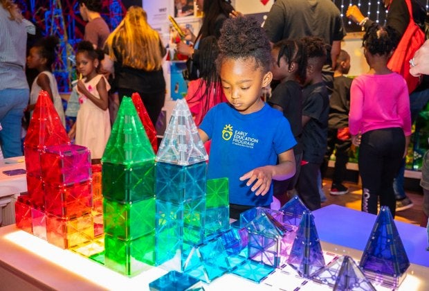 Enjoy MAGNA-TILES® at the Museum of Science and Discovery. Photo courtesy of MODS