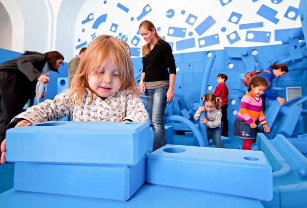 What masterpieces will your kiddo create at the National Building Museum’s PLAY WORK BUILD exhibit? Photo by Anne McDonough, courtesy of the museum