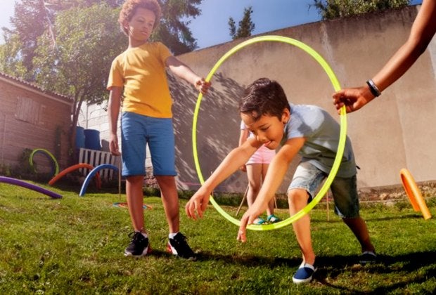 Help your kids channel their inner Ninja Warrior by building them a fun obstacle course.