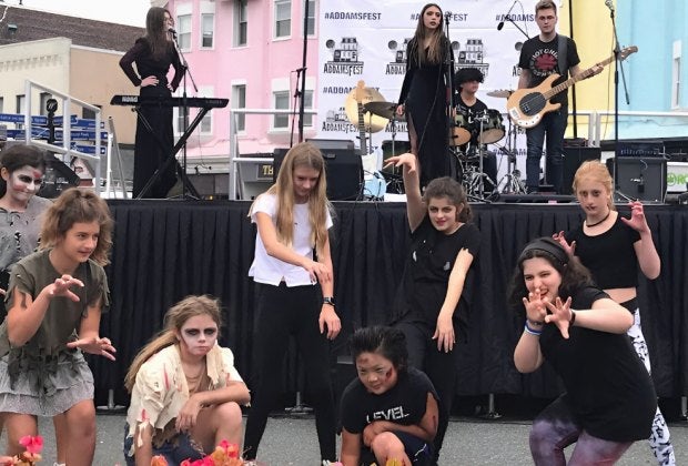 As part of AddamsFest, Quimby Street in Westfield closes to traffic and transforms into an Addams-centric street fair. Photo by author
