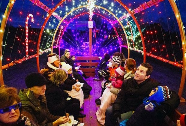 Take a magical holiday hayride at Johnson's Corner Farm. Photo courtesy of the farm