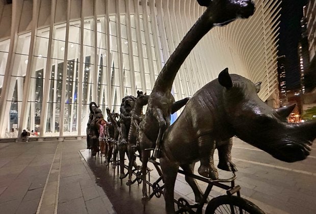 There's always a cool new piece of public art to see and interact with in NYC. Photo by Jody Mercier