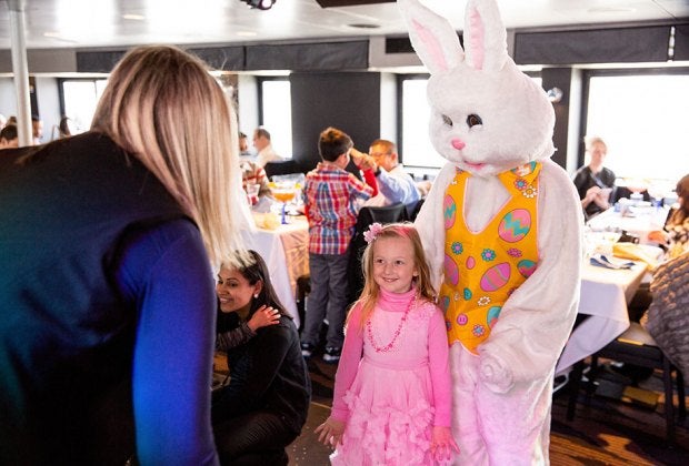 Dress in your Sunday best for an Easter brunch and Easter Bunny pictures on a City Cruise. Photo courtesy of City Cruises
